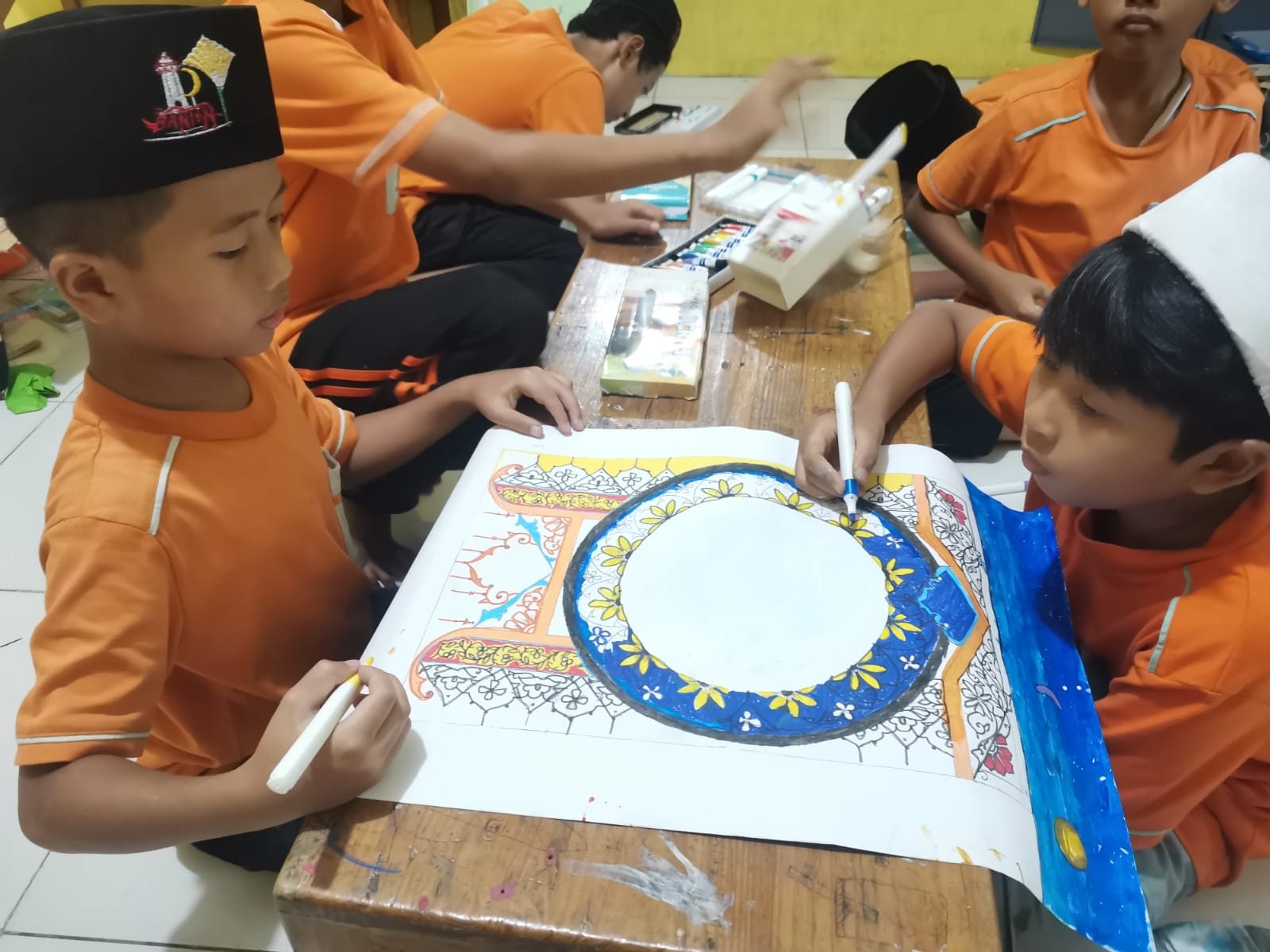 Karya seni kaligrafi siswa STP Isykariman 1
