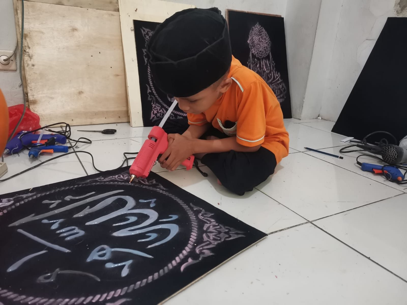 Karya seni kaligrafi siswa STP Isykariman 4
